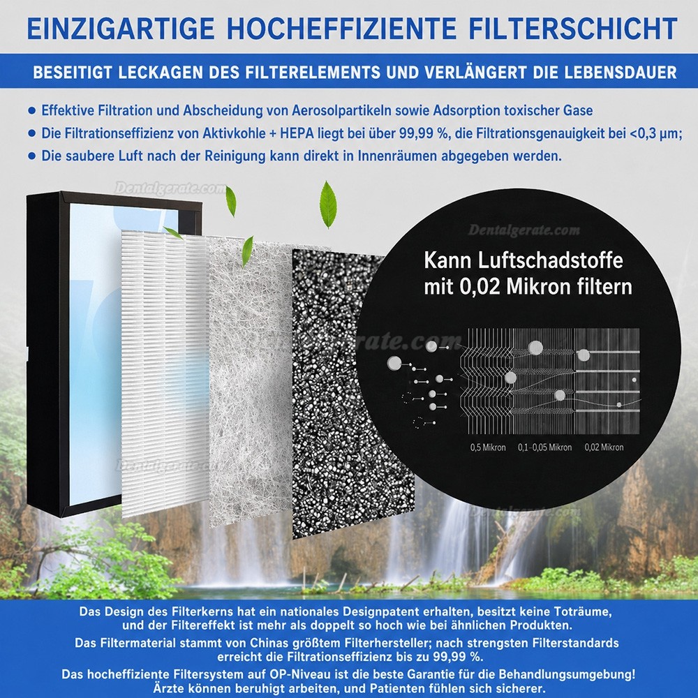 Dynamic Extraorale Absaugung Ger&auml;t Extraoraler Vakuumaspirator Maschine DS1000